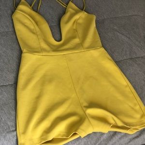 Yellow Romper(Fashion Nova)